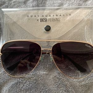 Quay Aviator Sunglases  X Desi Perkins